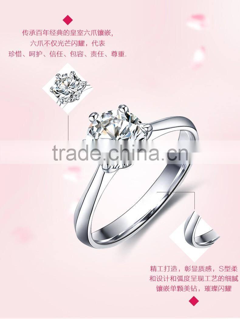 Fashion Finger Ring Designs Women Platinum Wedding Ring Price
