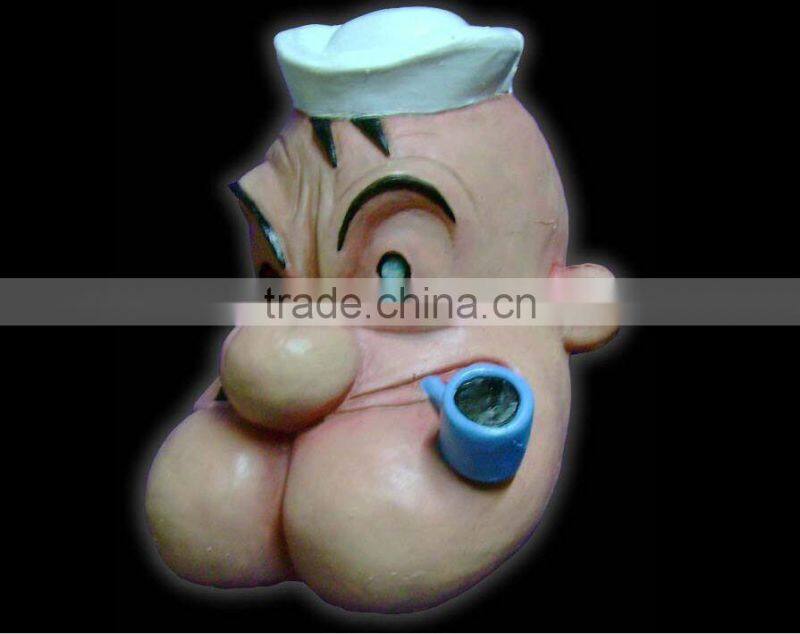 POPEYE THE SAILOR MAN LATEX MASK Halloween Costume Prop