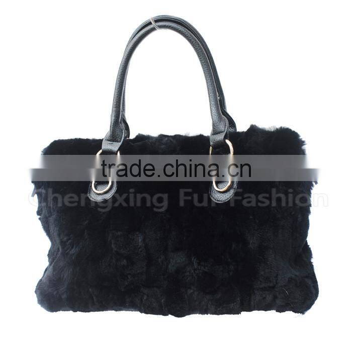 CX-H-31 Rex Rabbit Fur Handbag Purses And Handbags