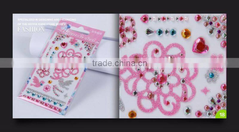 Crystal Diamond GEM Rhinestone self adhesive sticker