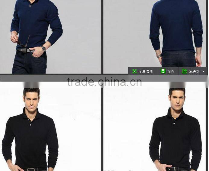Fashion design wholesale custom long sleeve t shirt high quality long sleeve polo t shirt for men china wholesale clothing