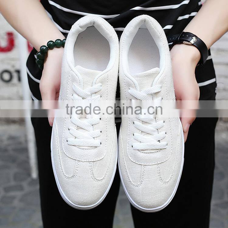 Multiple color options linen men's casual canvas shoes
