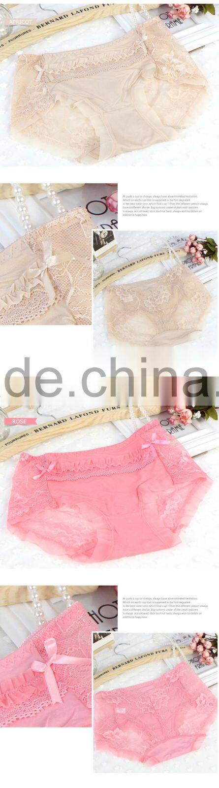 2015 Hot sale colorful modal sexy transparent tanga underwear lace sexy fashion panty underwear little girls underwear