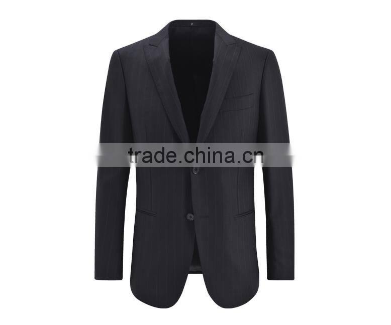 Wholesale Custom Stylish Fashion Coat Design Black Casual Suit For Men