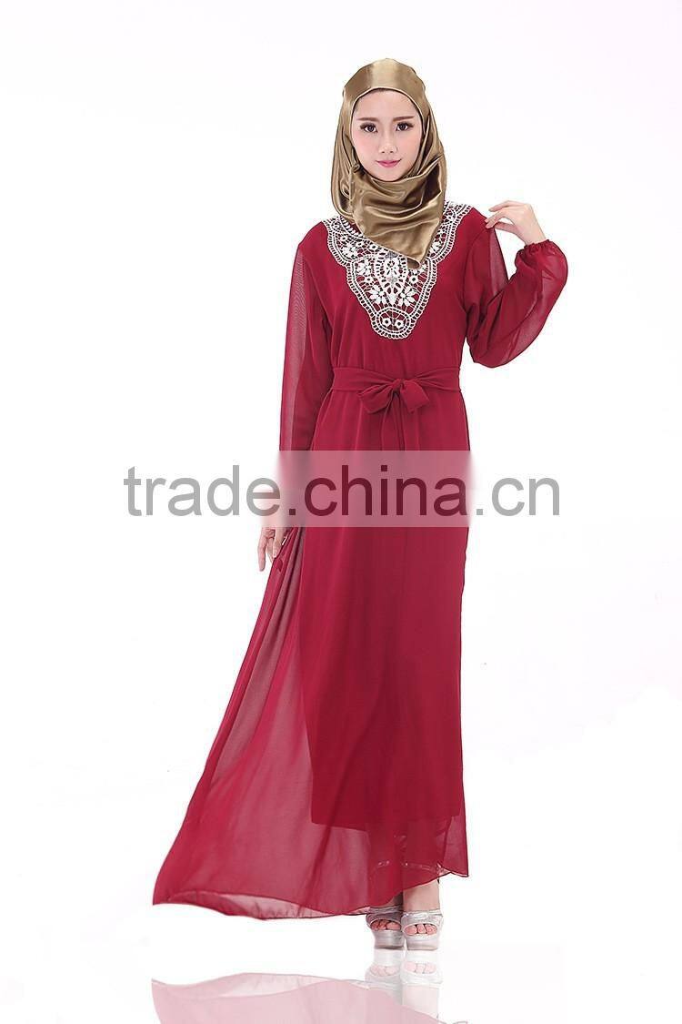 New design the Middle East summer women muslim wedding long dress