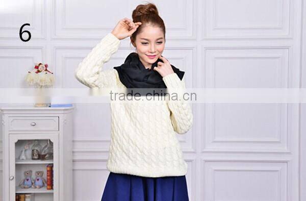 new design high quality 20color choice new solid acrylic material scarf women