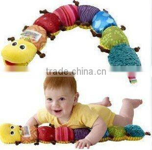 Hot!!!Popular Colorful Musical Inchworm musical baby plush toys educational toys