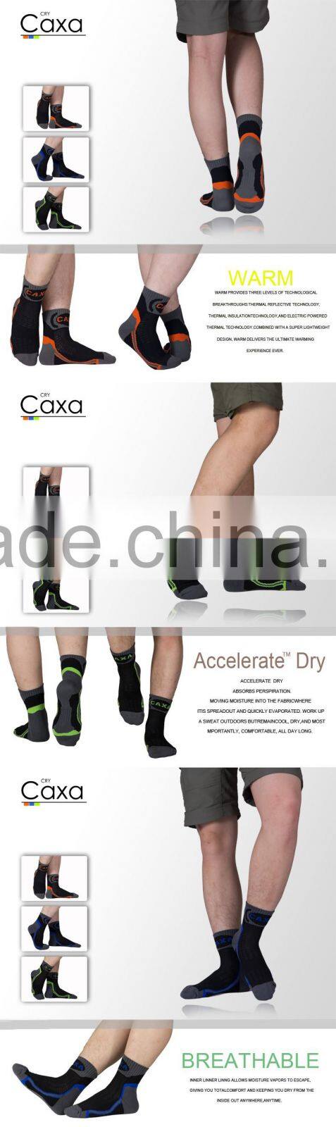 Men's Outdoor Quick-dry Fiber Running Sports Basketball Socks~Soft Thick stripe Restoring Socks~Accept Custom