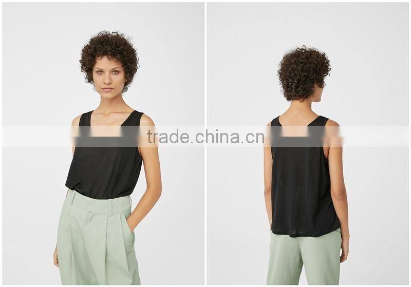 Hot sale wholesale tank tops women 100% cotton tank tops in bulk