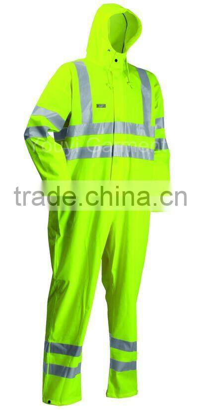 New Style Flame Retardant Hi Viz Coverall with Hood