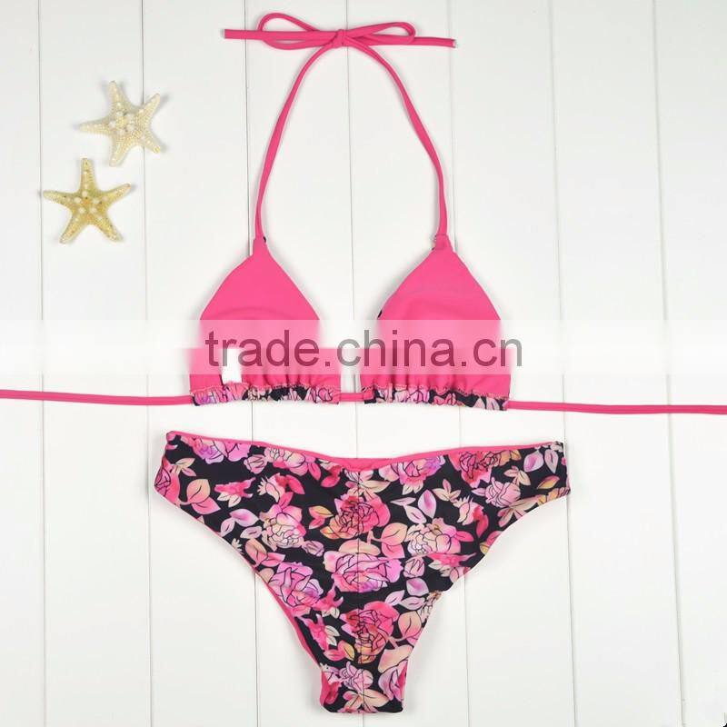 Polyester Bikini different size for choice & padded blue girls swimwear 59377