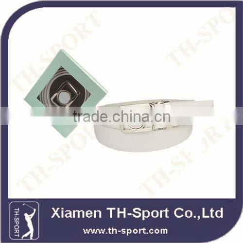 2014 Fashion White Men's Leather Golf Belts