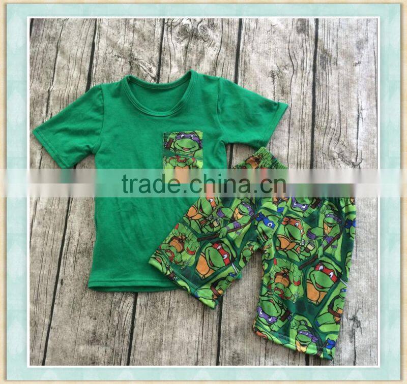 Boys sets kids Boy's summer yellow cartoon character clothes