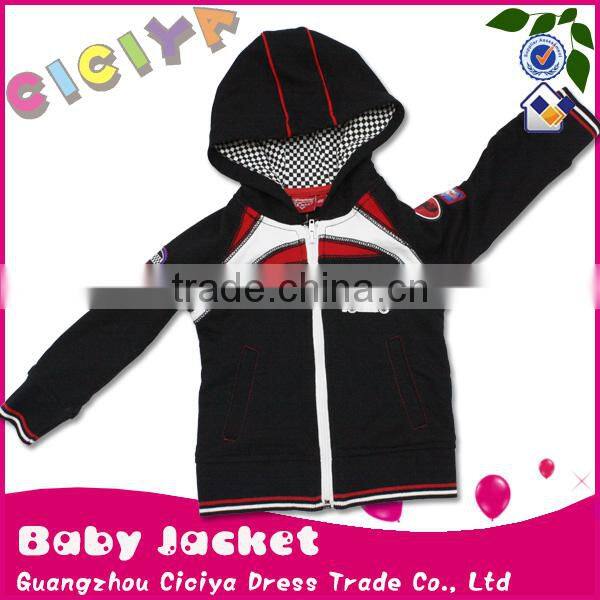 Cool cotton knitting baby boy hoody jacket