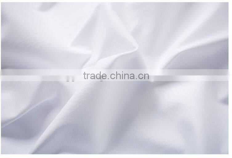 Womens V-neck silk cotton custom white t shirt top quality