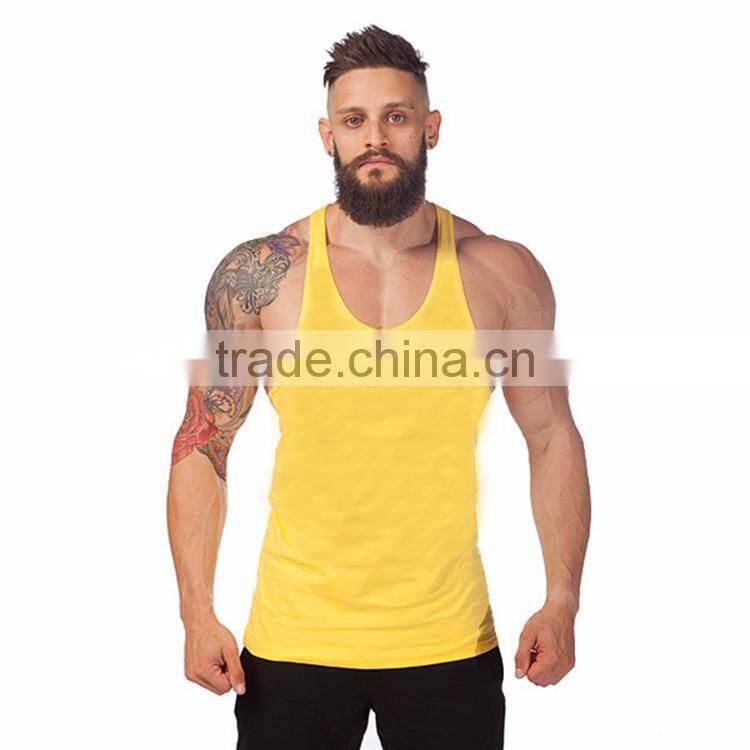 Shandao OEM custom logo plain design sleeveless slim fit men gym wear fitness