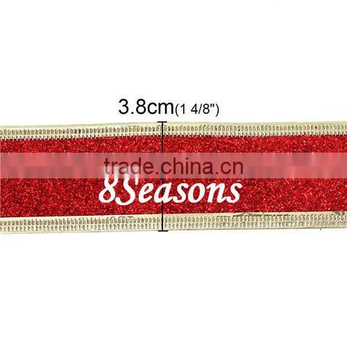 10 Yards Red Satin Ribbon For Christmas Decoration 3.8cm