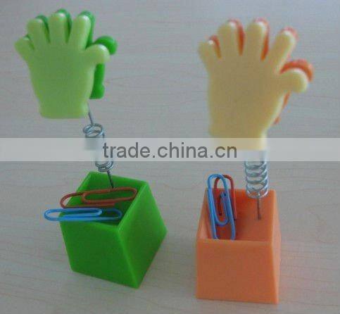 Plam memo clip/Plastic name card holder