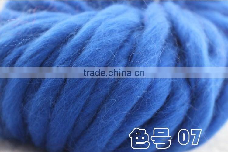 Shopping knitting yarns china supplier hot wholesale oeko tex certified 1/0.2Nm chunky wool yarn in low price