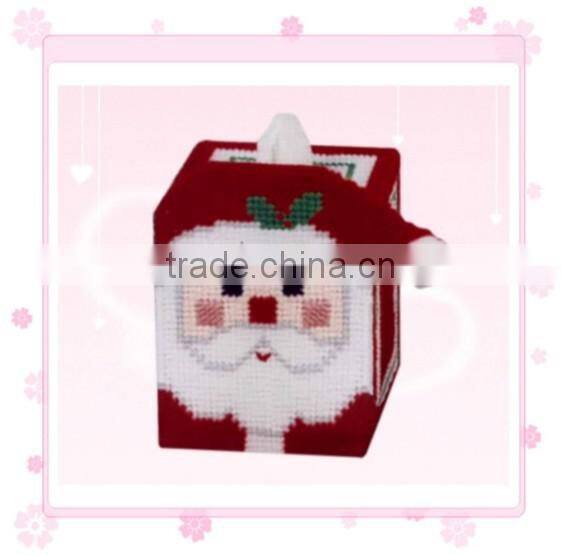DIY goods,3D Cross stitch Embroidery.beautiful.Tissue Box-005-01