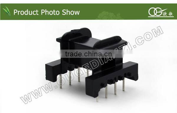 EF2507 horizontal pin 4+4 bobbin for 220v 12v step down transformer bobbin