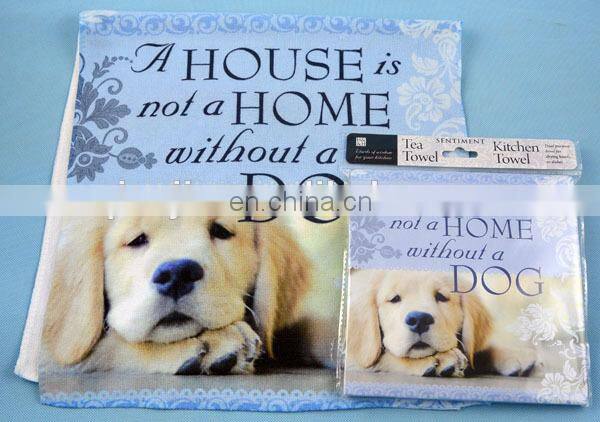 FOR ALL Age Group and Woven Technics custom tea towel digital printing