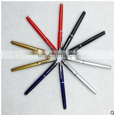 1pcs/lot New arrival stainless steel rod rotating metal ballpoint pen commercial ballpoint pen gift stationery