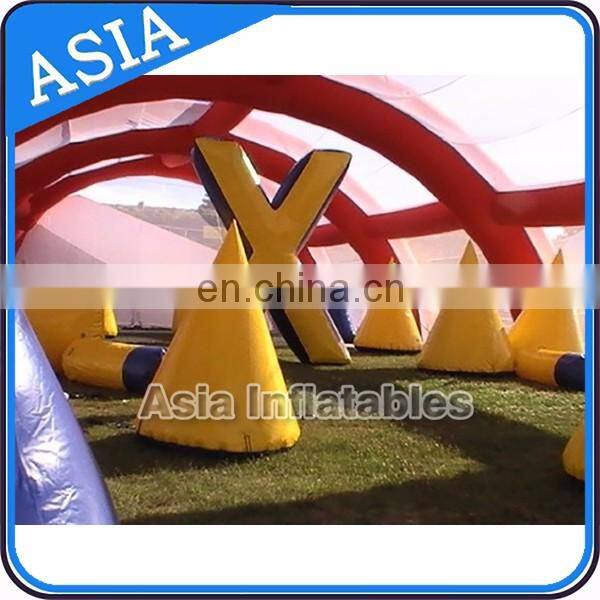 Inflatable Archery Game Paintball Air Bunkers / Piantball Barriers
