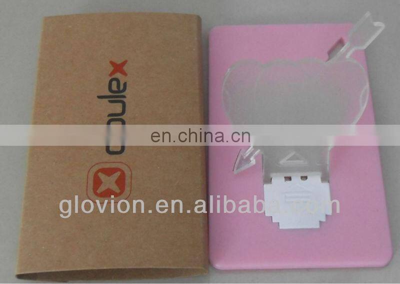 Christmas mini card led light portable led light led light in pocket