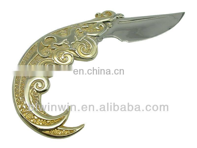 Stainless sword business card letter opener