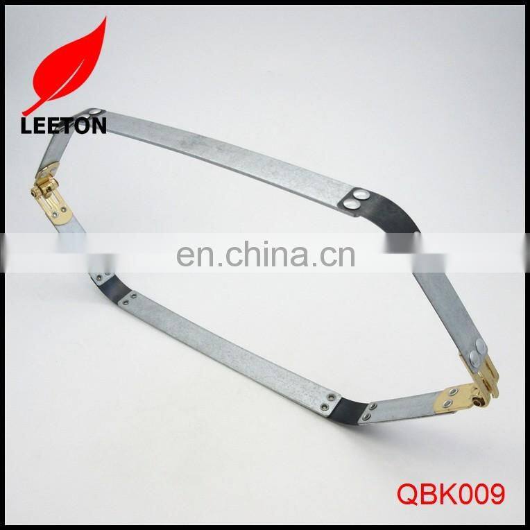 Gold metal internal flex frame for purse