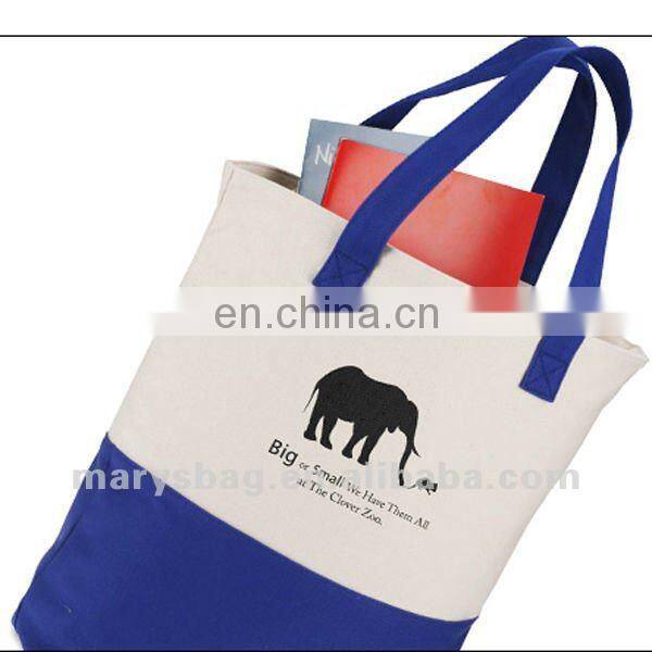 Cotton Canvas Two-Tone Tote