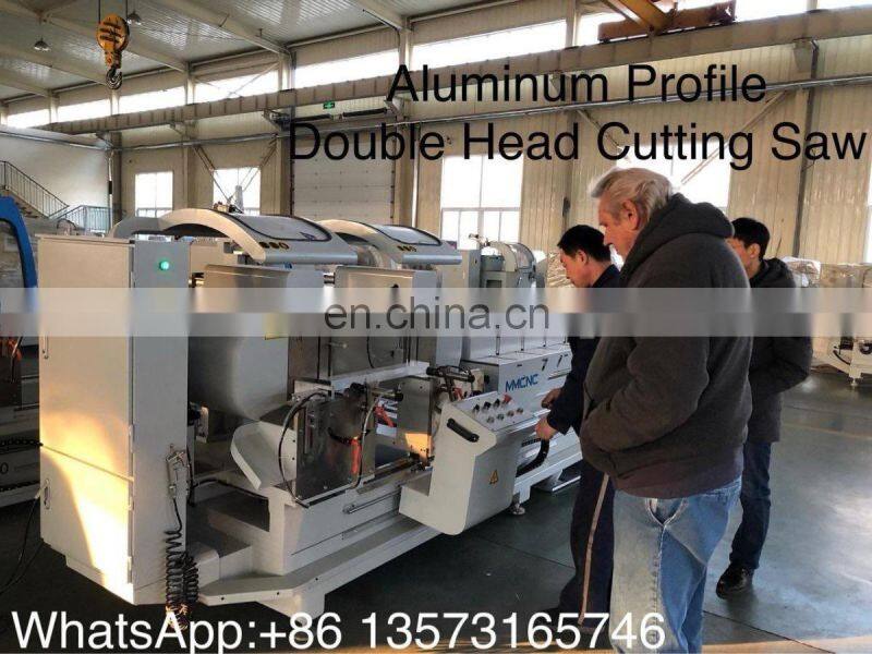 Aluminum Profile CNC Double Head Mitre Saw with Three Cutting Angle