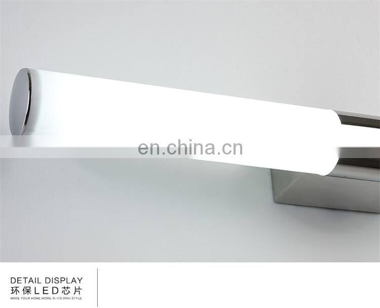 Simple design color-changing acrylic led bathroom mirror light
