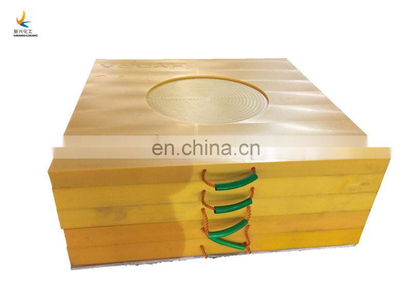 uv resistance high wear-resisting plastic uhmwpe crane outrigger pads/cribbing stable pads