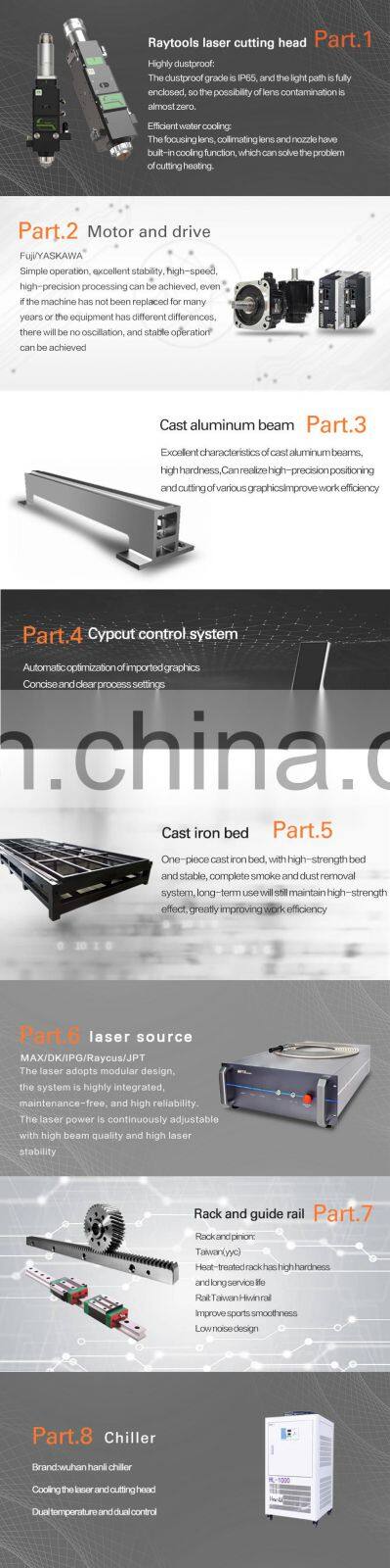 China factory CNC Fiber cutting machine mild steel fiber laser cutting machine for metal steel