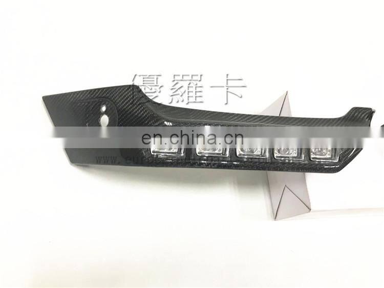 G63 carbon finber front lip fit for G class w463 G63 G65 G500 carbon front skirt with led and B logo