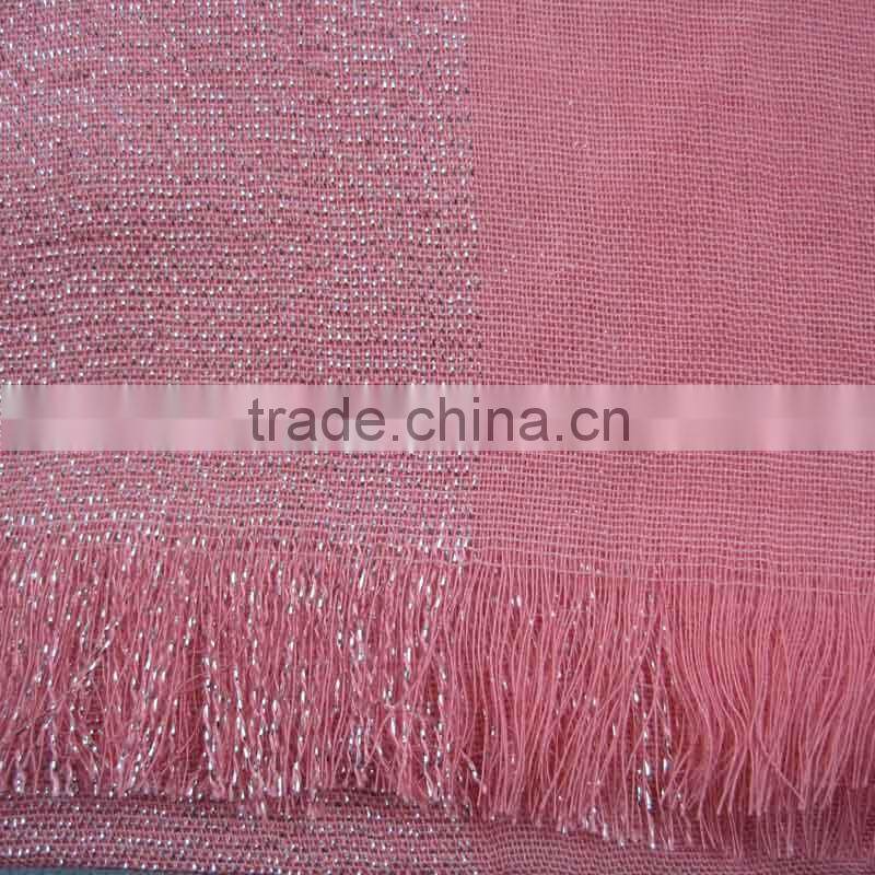 S449 Lovely design long muslim scarf Slub cotton muslim scarf