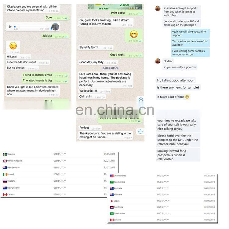 100% Paper Material Tube Packaging toothpick biodegradable paper tube packaging