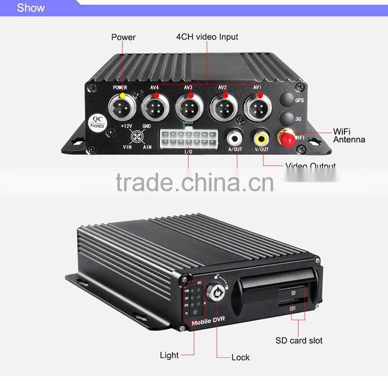 police equipment wifi 4ch dvr sd car dvr radar detector