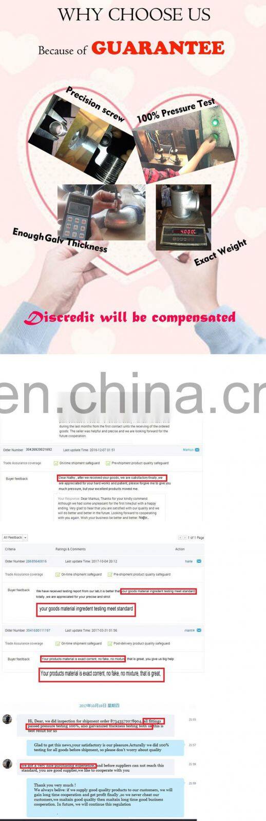 galvanized malleable iron pipe fitting plumber material fitting