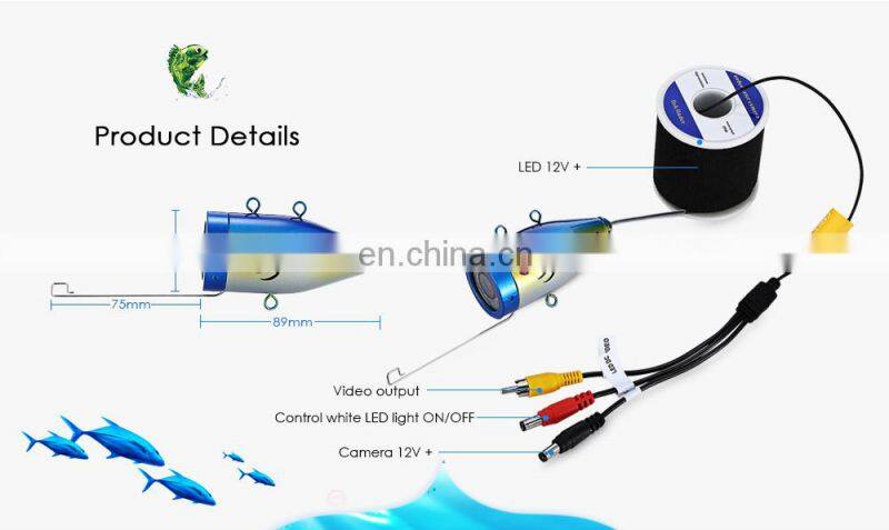 30M 1000TVL Fish Finder Underwater Fish Finder with 7.0 Inch Display Professional Fishing Camera 15 Infrared Bulbs 15 White LEDs