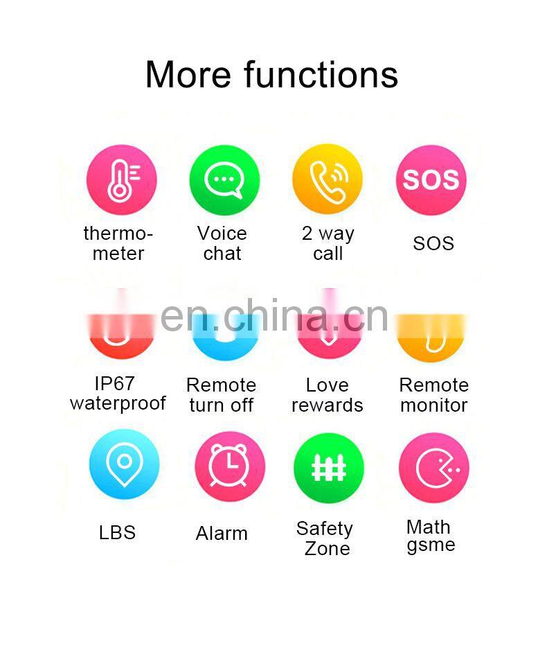 Hot Sale Temperature Mobile Phones SOS Call Smart Watch Kids Lbs Gps & Tracking Smartwatches Wearable Devices