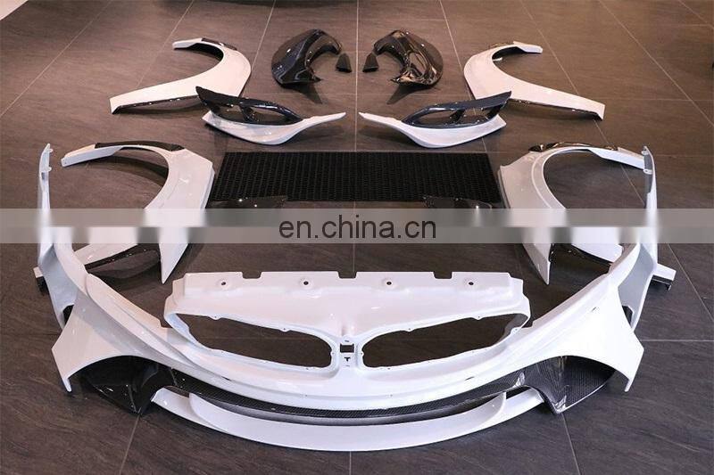 Runde Perfect Fitment Kit For I8 Modified Energy Carbon Fiber Wide Body Front Bumper Rear Lip Throwing Wide Wheel Eyebrow Spoiler