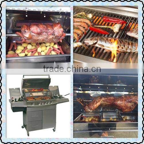 Homemade shawarma burner gas grill burner parts for bbq