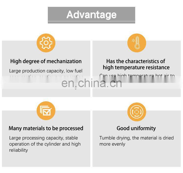 High efficiency secadora de madera drying equipment wood heater sawdust dryer rotary drum dryer