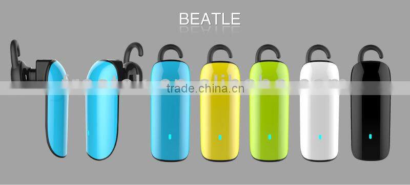 2013 Best Selling Colorful Rechargeable Mini BluetoothV3.0 Cheap Bluetooth Ear Clip Mono Wireless Headphone for Cellphone