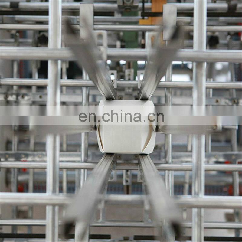 HBM800 Automatic disposable snack hotdog kraft Paper Box making machine, recycle fast food pizza packing box forming equipment