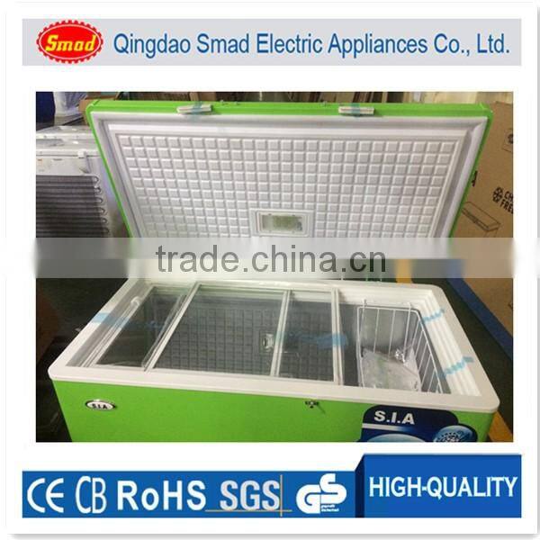 R134a Portable Single solid door Top Open Color mini Chest Freezer