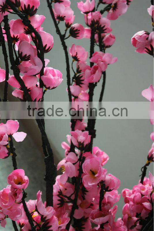 artificial pink chinese wintersweet flower branch for beauty room /enviroment /things